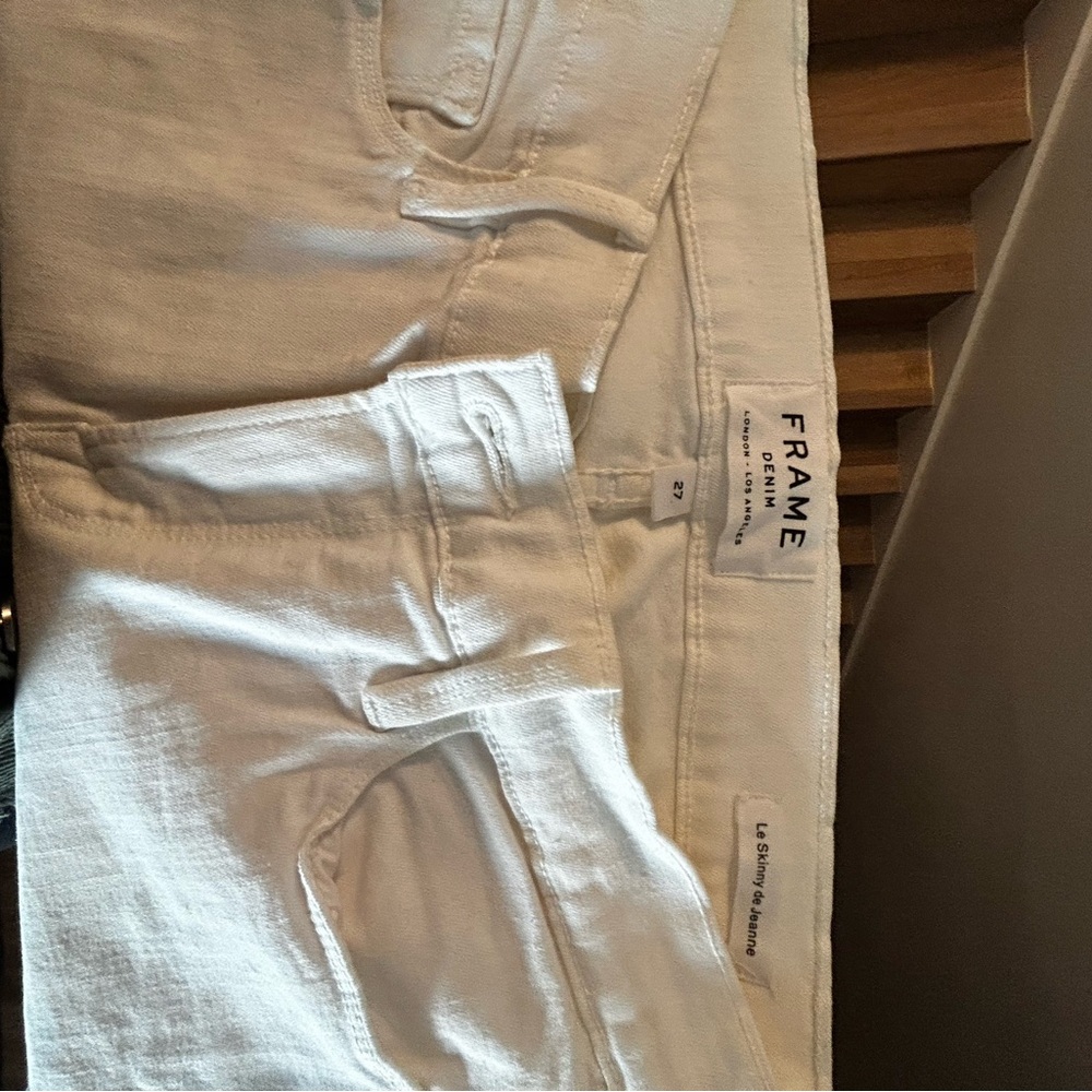 Frame White Denim Jeans